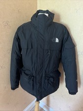 The North Face 550 Puffer Parka McMurdo Jacket Large Black Logo Down | No Hood
