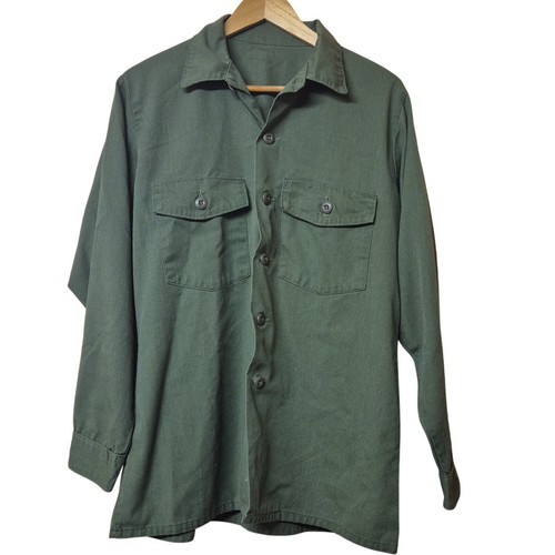 Military utility shirt - shirt, green