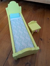 Kidkraft Wooden Twin Bed & Bedside Table  House furniture