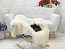 CURLY MONGOLIAN SHEEPSKIN RUG
