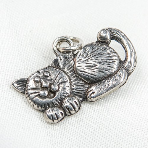Smiling pussy solid silver - smiling,