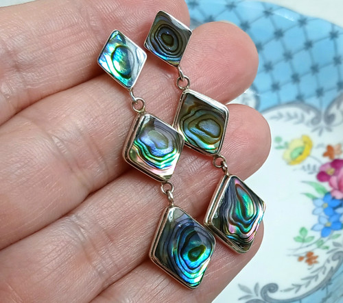 Vintage long triple abalone - vintage,