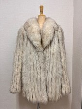 FOX FUR COAT Size 11 Authentic