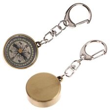 Mini Compass With Key Ring Survival Camping Trekking Navigation Tools Keychain