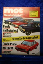 Mot 13/79 Opel Commodore Audi 100 CD 5 S Mercedes 230 Volvo Diesel BMW 5er 7er