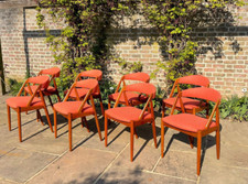 10 Kai Kristiansen Model 31 Teak Dining Chairs Danish Mid Century Modern 1960s