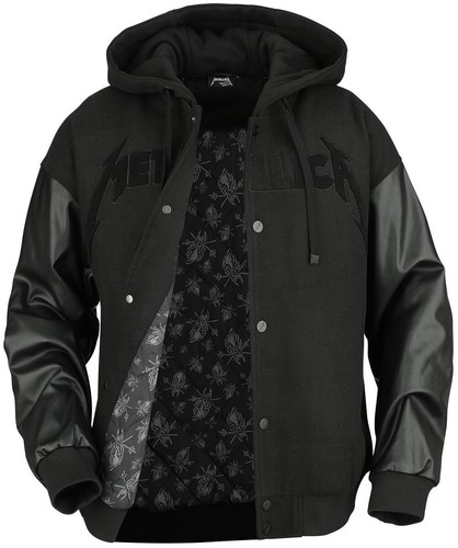 Metallica wool faux leather - metallica,