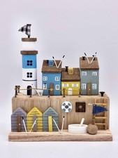 Wooden Seaside Village Scene