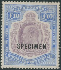 1908, NYASALAND PROT. KING