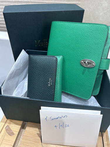 Mulberry leather organiser set - mulberry,