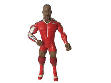 WWE WWF 2007 WRESTLING JAKKS PACIFIC MVP FIGURE WITH KNEE PADS APPROX 18cm