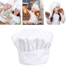 Kids White Chef Hat Elastic