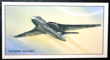 VICKERS VALIANT   Royal Air Force V Bomber  Vintage 1953 Aviation Card  JE14M