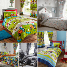 Boys Duvet Cover & Pillowcase Bedding Bed Sets Or Matching Curtains Kid's NEW