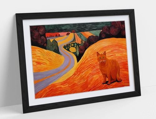 Hockney style landscape with - style,