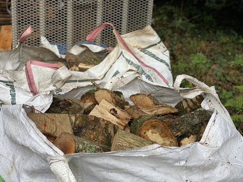 Mixed hardwood logs fire - logs, wood