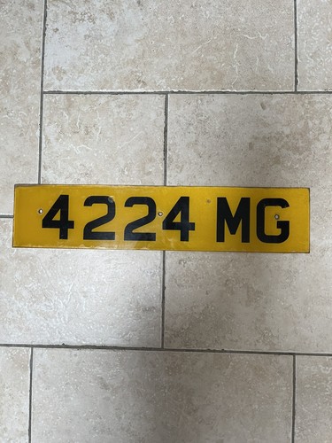 Cherished registration numbers