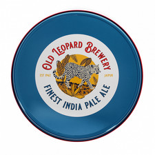 Round Metal Serving Tray | Old