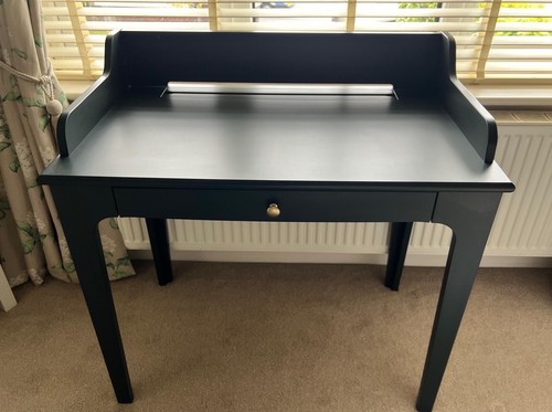 Ikea lommarp desk dark - dark, blue