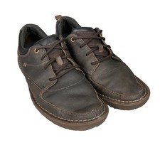 Caterpillar Mens Shoes UK Size 8 Brown Leather Lace Up Cat EU 42 Wide Fit