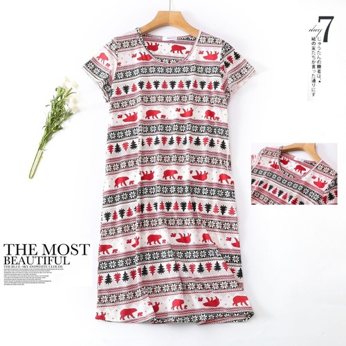 Ladies nighties short sleeve - nighties,