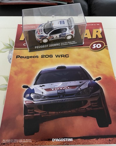 Deagostini ixo peugeot 206 - peugeot, wrc