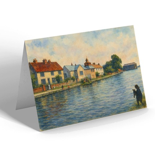 Greeting card mill pond - card,