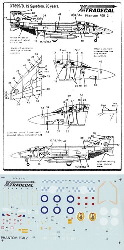 Xtradecal 4 phantom - xtradecal, 1/72