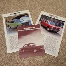 Lada 1500 Estate,  1600 saloon and 2200 saloon sales brochures 1978 very rare