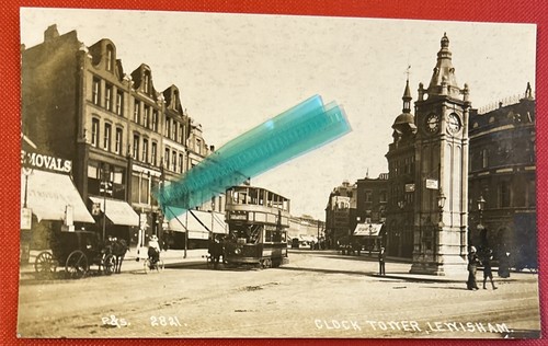 Lewisham clock tower - clock, tower,