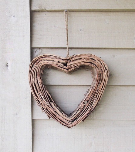 Small rustic wooden birch bark - rustic,