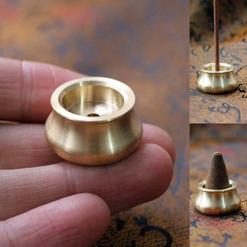 Solid brass incense cone - incense,