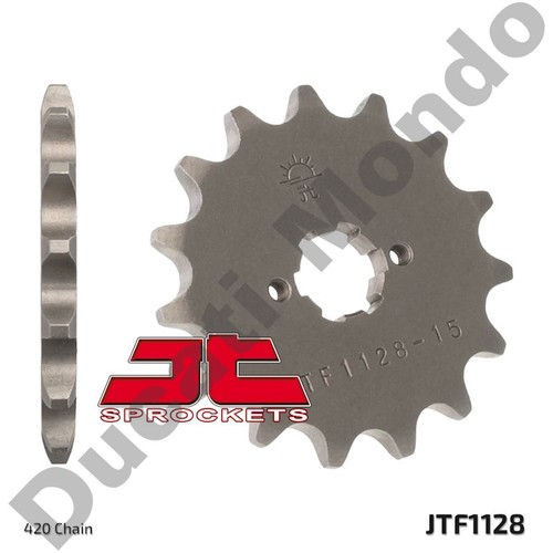 Front sprocket tooth - front, 15