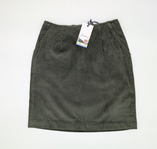 Brand New Joules Hannah Khaki Cord Easy Skirt RRP £52 Sizes 6-20