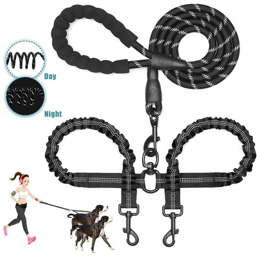 Double dog leash dual two - dog,