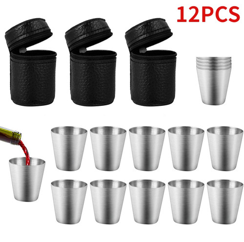 12pcs stainless steel cups - 12pcs,