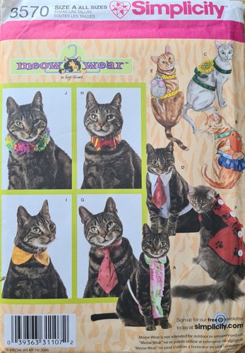 Cat accessories vintage unused