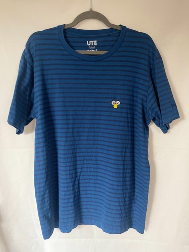 Uniqlo kaws blue striped - uniqlo,