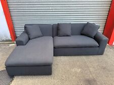 Made.com Benson LHF Corner Sofa in Sterling Grey. RRP £1495