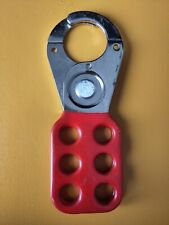 Red 6 lock Circuit Breaker MCB Lockout Clamp Hasp 25mm