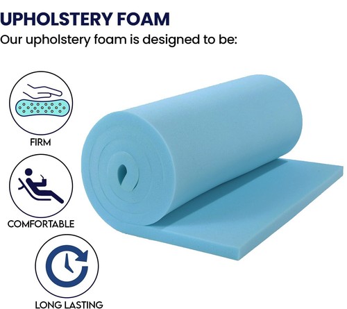 Blue upholstery foam sheet - blue, 80"