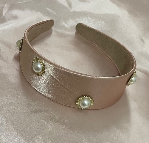 Beige pearl jewel - , headband