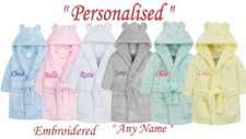 Personalised Baby Robe Bath