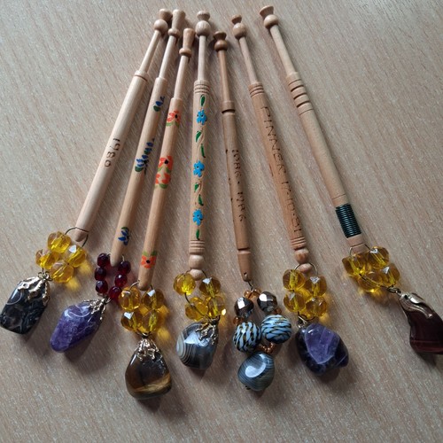 Set lace making bobbins - 7,