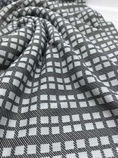 Grey Square Ponte Fabric