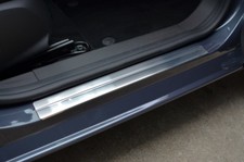 Chrome Door Sill Trim Covers Scuff Protectors Set To Fit Ford Mondeo (2002-07)