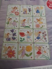 FLOWER FAIRY CALENDAR SAMPLER CROSS STITCH CHART #71