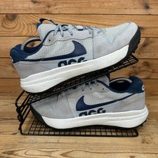 Nike Trainers Men Size UK 7 ACG Lowcate Wolf Grey Suede Outdoor Trail Hike Shoes