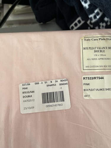 Box pleat valance sheet - valance,