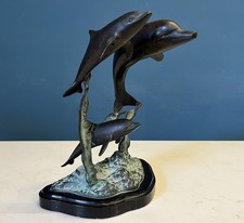 Vintage Bronze Dolphins